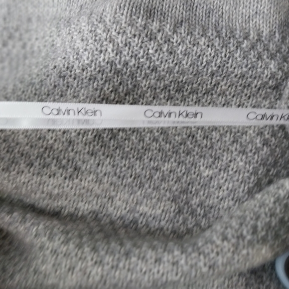 Calvin Klein Heather Gray Cowl Neck Sweater - Picture 8 of 11